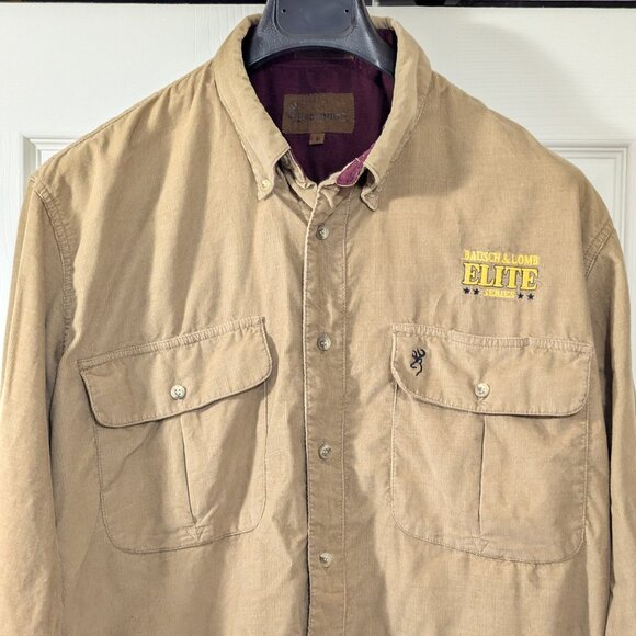 Browning Corduroy Long Sleeved Shirt - Elite Series - Size L - Picture 3 of 13